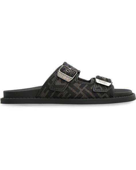 fendi feel ff motif sandals|fendi sandals.